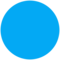 Blue Circle emoji on Google